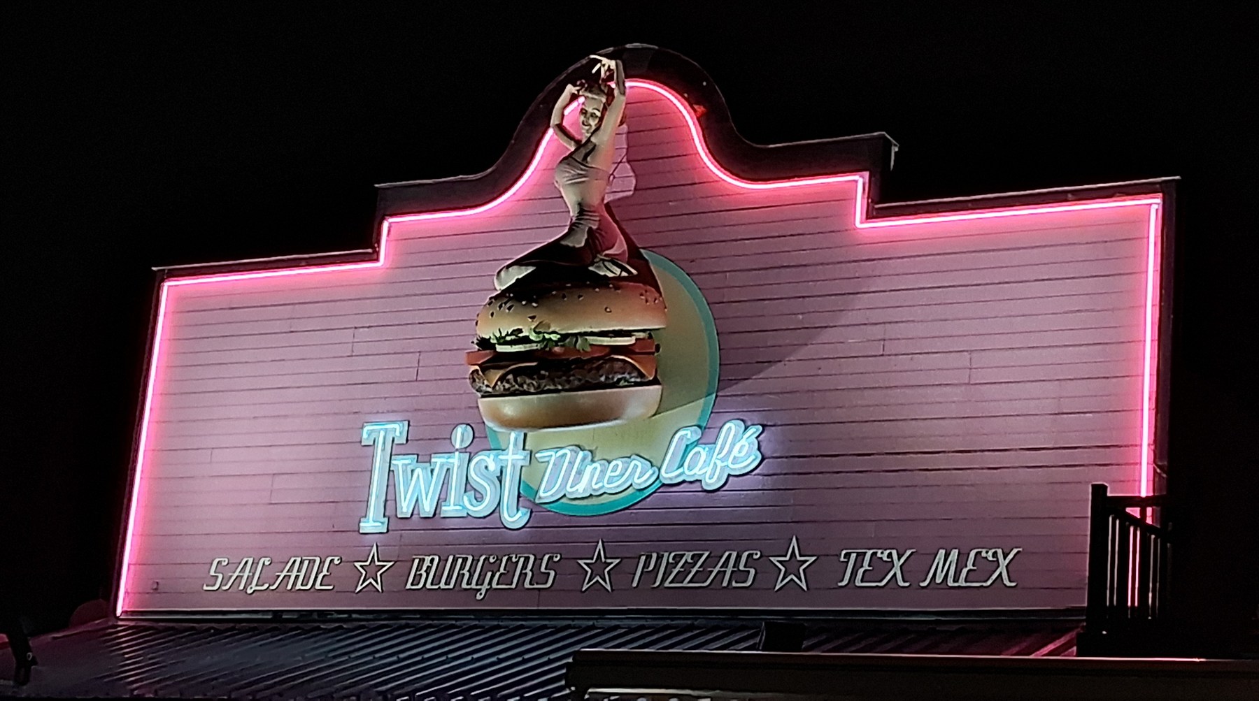 Enseigne néon Twist Diner Café